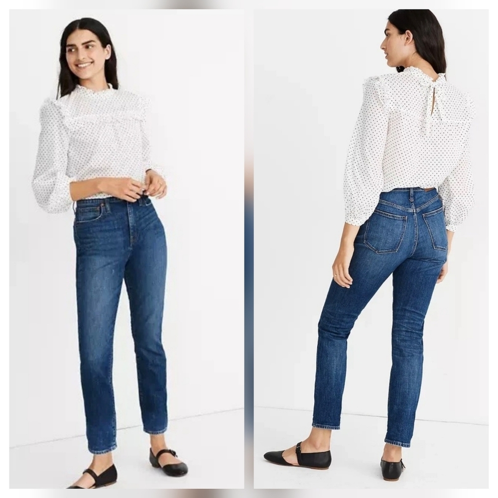 Madewell The High-Rise‎ Slim Crop Boyjean Barksdale Wash